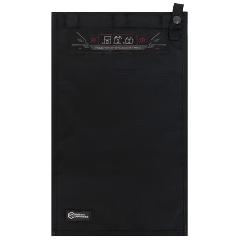 Mission Darkness NeoLok Non-Window Faraday Bag for Tablets: Secure Magnetic Closure, Data Security, Law Enforcement & Mi