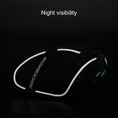ROCKBROS Bicycle Saddle Bag for Mountain Bikes Black | 3D Shell Bike Seat Bag Under Seat Black | ROCKBROS Mountain Road
