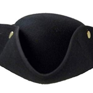 Jacobson Hat Company Men's Tricorne Hat with Snaps - Formal Occasions - Classic Style