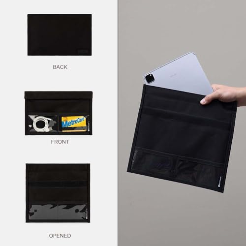 Silent Pocket Weatherproof Smartphone Faraday Bag - SLNT Signal Blocking Technology, Device Shielding for Tablets - Perf