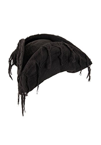 Fun Costumes Ghost Pirate Adult Costume Hat - Adjustable Fit for Kids and Adults, Perfect for Halloween Parties and Cosp
