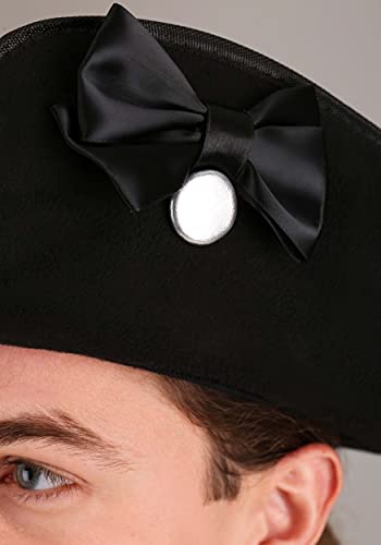 Elope Adult George Washing Costume Hat - Polyester Tricorn with Fastener, Satin Bow, Adjustable Size, One Size Fits Most