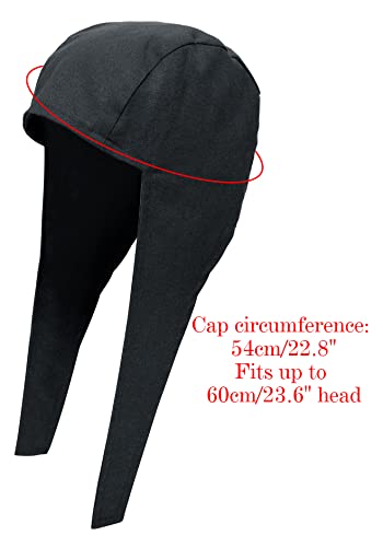 Medieval Coif Cap Linen Hats for Cosplay: Victorian Ear Flaps Acc | Victorian Coif Bonnet with Ear Flaps: Medieval Line