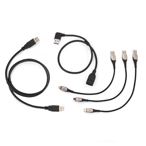 Mission Darkness UL-Certified Shielded USB Cables for Digital Forensics – Includes USB-A, USB-C, Micro USB, Lightning-Co