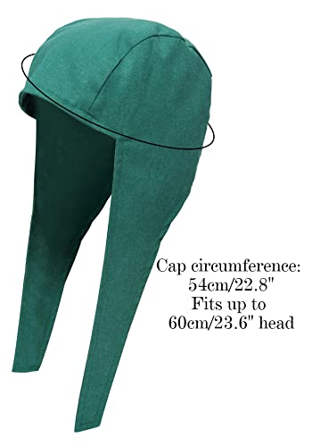 Medieval Coif Cap Linen Hats Bonnet with Ear Flaps for Cosplay and Victorian Costumes | Victorian Peasant Medieval Coif