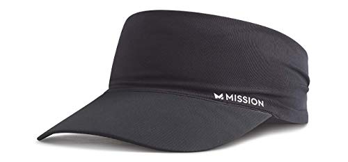 Mission Cooling Stretchy Visor - Unisex Visor Hat for Men and Women, No Slip Band, UPF 50 Sun Protection Visor Mission C