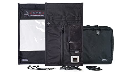 Mission Darkness Window Charge & Shield Faraday Bag for Phones: RF Signal Protection, Charging & Data Extraction for Tec