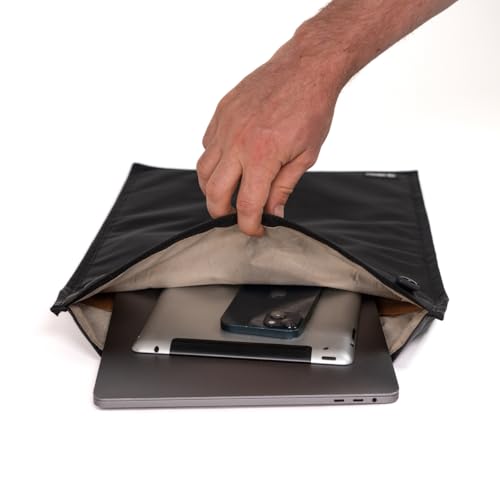 Mission Darkness NeoLok Non-Window Faraday Bag for Laptops: Secure Magnetic Closure, Law Enforcement & Military Device S