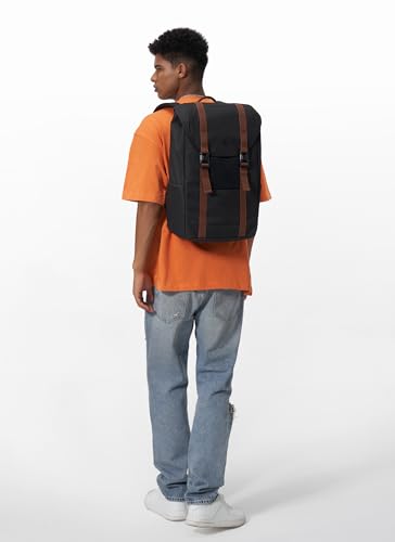 tomtoc Flap Laptop Backpack, Lightweight & Durable for Work & Study, Water-Resistant & Vintage Classic for Campus & Stre
