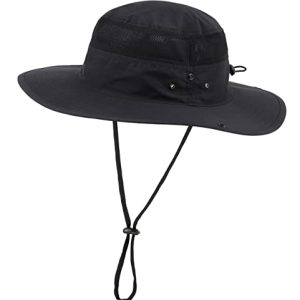 Connectyle Wide Brim Sun Hat for Men UPF 50+ Sun Protection Bucket Hat for Fishing Hiking Connectyle Breathable Cowboy