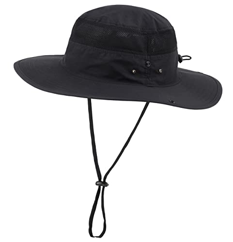 Connectyle Wide Brim Sun Hat for Men UPF 50+ Sun Protection Bucket Hat for Fishing Hiking Connectyle Breathable Cowboy