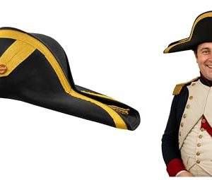 Nicky Bigs Novelties Adult French Captain Pirate Hat for Costumes and Carnivals | Nicky Bigs Novelties Adult Admiral Bi