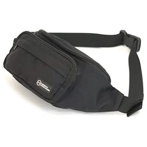 Mission Darkness FreeRoam Faraday Fanny Pack for Travel // RF/EMF Shielding Liner Anti-Tracking Mobile Device Security F