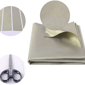 Faraday Fabric Cage Kit for EMF Protection - 44" W x 108" L Fabric + 36" L Tape + Scissors - Essential EMF Shielding Sol