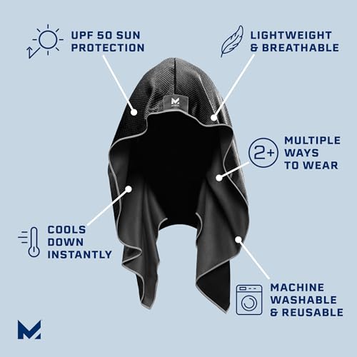 MISSION Evaporative Cool Technology Hood Towel - Sports and Fitness