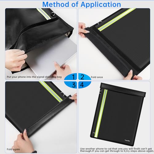 3Pack Fireproof Faraday Bag for Laptop and Tablet Owners to Protect Against Hackers and RF Signals | 3Pack Fireproof Fa