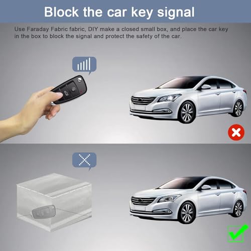 Faraday Fabric 43" W×118" L Conductive Faraday Blanket for EMF Protection, Military Grade, Large Size