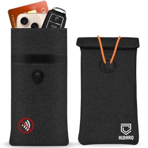 Premium EMF Blocker Case for Cell Phone Protection Fits All Smartphones Anti-Shield Sleeve Pouch Cover Black Premium EMF