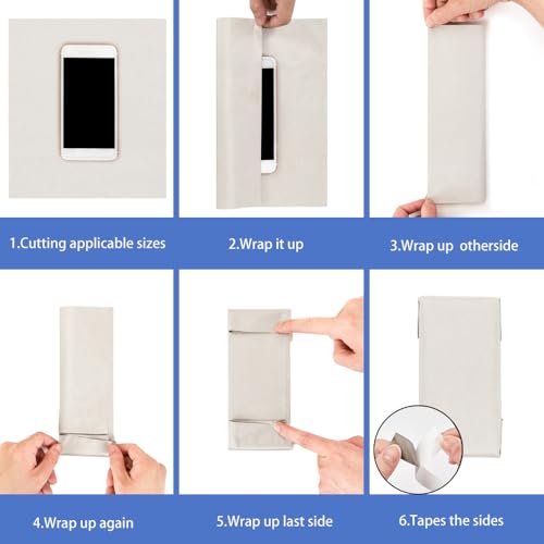 Faraday Fabric 43"Wx196"L Military Grade Conductive Cloth for Wi-Fi, GPS, Bluetooth, Phone - DIY Faraday Bags | Faraday