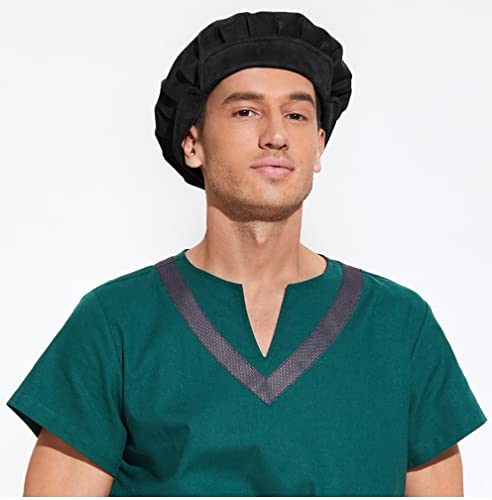 Medieval Beret Faux Suede Hat for Men Women Renaissance Festival Cosplay Costume Accessory | KUOIN Medieval Beret Faux