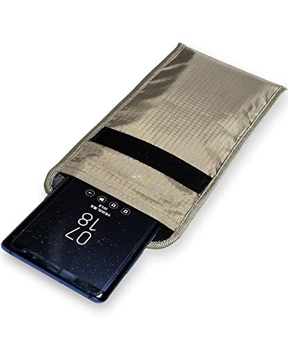 LVFEIER Cell Phone Anti-Tracking Anti-Spying Bag for Privacy Protection - Signal Blocking Wallet Case
