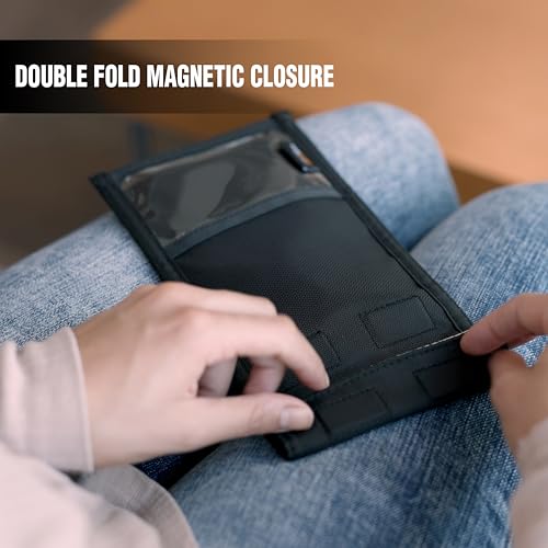 Faraday Bag Jacket Pro for Phones | Magnetic Closure, Shielding - Law Enforcement and Military, Travel and Data Security