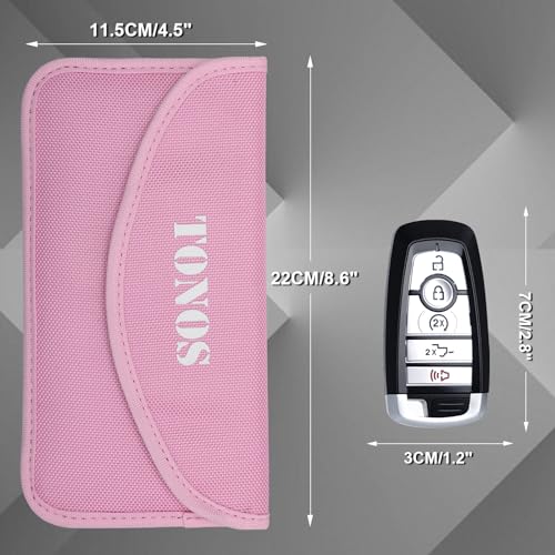 Tonos Faraday Bags for Phone Cases - RFID Blocking Pouch, Signal Shielding Bag, Secure Phone Protection | Tonos 2PC Pin