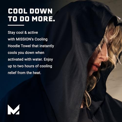 MISSION Evaporative Cool Technology Hood Towel - Sports and Fitness
