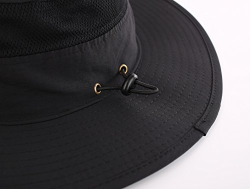 Connectyle Wide Brim Sun Hat for Men UPF 50+ Sun Protection Bucket Hat for Fishing Hiking Connectyle Breathable Cowboy