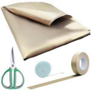 Royxen Faraday Fabric 108" L x 43" W Protection Emf Shielding Cloth for WiFi and GPS