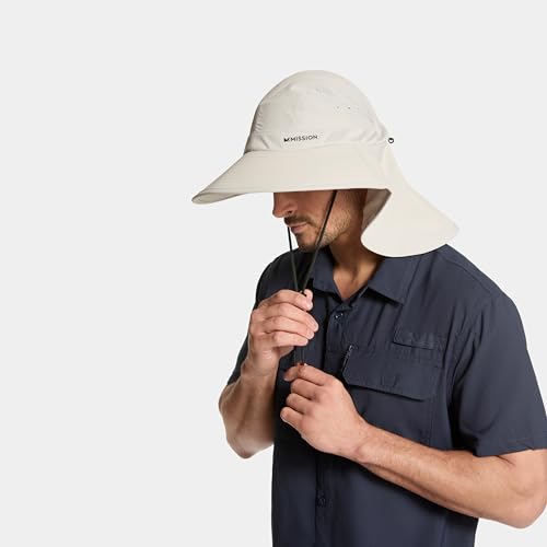 MISSION Cooling UPF Sun Defender Hat Men's & Women's Hat for Sweat & Water Activated Technology Hiking, Golfing & Fishin