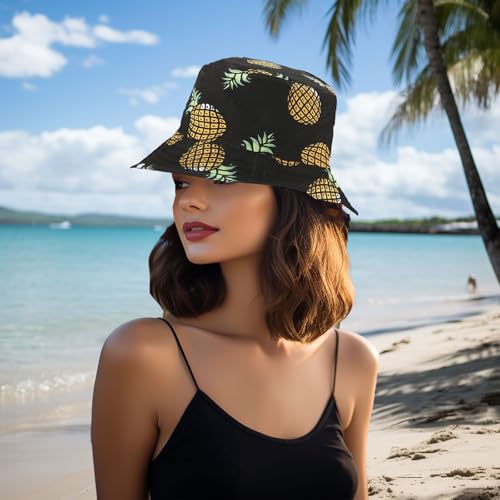 Joylife Banana Print Bucket Hat Fruit Pattern Fisherman Hats for Men Summer Sun Protection Reversible Packable Cap | Jo