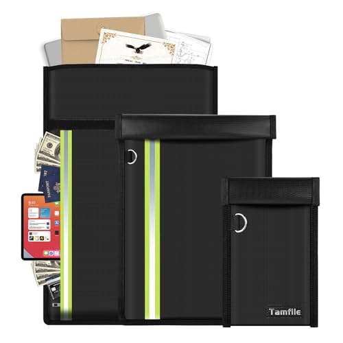 3Pack Fireproof Faraday Bag for Laptop and Tablet Owners to Protect Against Hackers and RF Signals | 3Pack Fireproof Fa