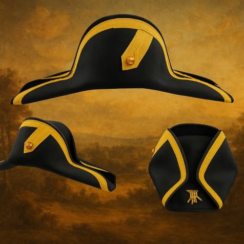 Nicky Bigs Novelties Adult French Captain Pirate Hat for Costumes and Carnivals | Nicky Bigs Novelties Adult Admiral Bi
