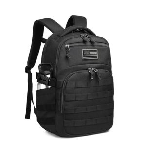 Wotony Military Tactical Backpack for Men Black Small Tactical Assault Bag | Black Wotony Military Tactical Backpack fo