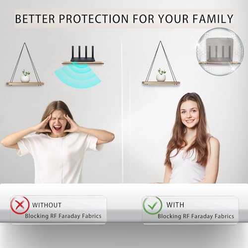 Faraday Fabric 43"×118" Military Grade Conductive Material DIY Faraday Cage for Cell, WiFi Protection Faraday Fabric 43"