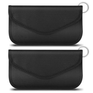 Faraday Bag 2 Pack RFID Signal Blocking Bag for Privacy Protection and Car Key FOB | Faraday Bag 2 Pack RFID Shielding