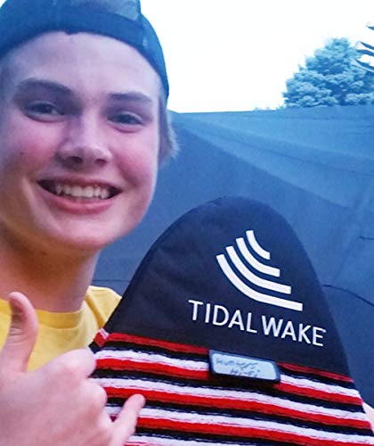 Tidal Wake TAG-IT Pointed Nose Surf & Wake Board Sock Bag for Men and Women with Built-in Name Tag, 52-53" Long,Personal