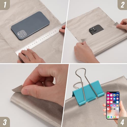 Faraday Fabric Blocking Cloth Shielding for WiFi, Cell, Bluetooth, RFID, EMP Protection 39.3" x 4|3" Military Grade Cond