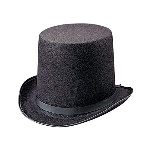 Rhode Island Novelty Deluxe Black Magician Butler Formal Costume Top Hat: Men's Formal Party, Costumes Perfect for Hallo