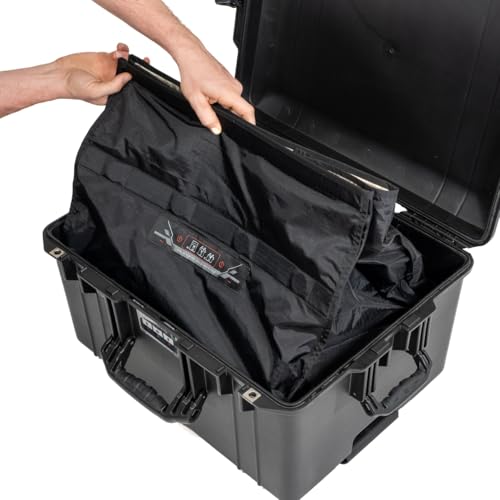 Mission Darkness Stealth Case Liner - Military-Grade Removable RF Shielding Bag Insert - Blocks Wi-Fi, Bluetooth, GPS, 5