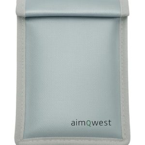 Faraday Bag for Phones – EMP & RFID Blocking, Fireproof & Waterproof, Military-Grade Protection (8"x5" Silver Gray) Fa