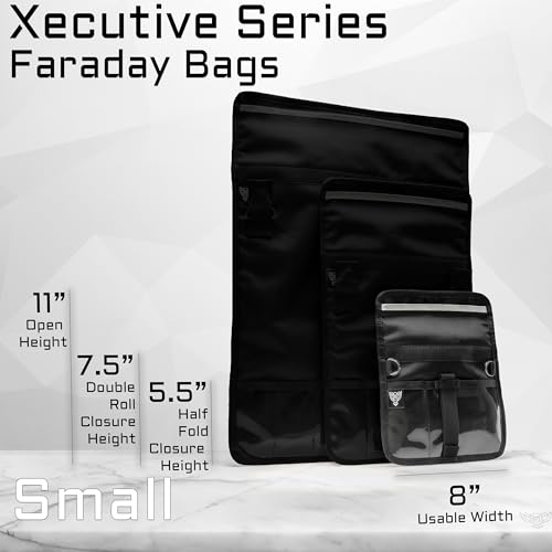 Faraday Bag for Phones and Other Small Electronics | Data Security | Executive Travelers | Shoulder Strap Included | Tra