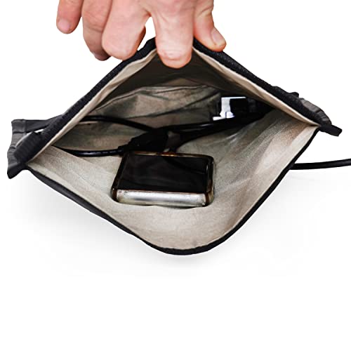 Mission Darkness Non-Window Charge & Shield Faraday Bag for Tablets: Best Protection for Your Devices During EMF Exposur