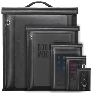 Large 5 Pack Faraday Bags for Laptops & Tablets & Phones & Car Keys | Anti-Tracking Faraday Cage with Handle for Signal