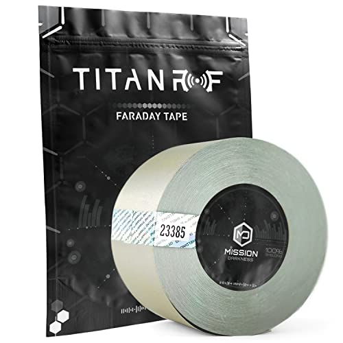Mission Darkness TitanRF High-Shielding Faraday Tape Roll for RF Enclosures and Fabric Sheets Mission Darkness TitanRF