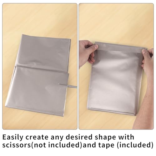 Faraday Fabric EMP Proof Military Grade 43"W × 236"L Fabric + 780"L TapeBlocking Cellular Signals, WiFi, Bluetooth, GPS,