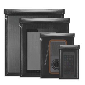 4 Pack Faraday Bags for Laptops & Tablets & Radio & Car Keys | Faraday Cage 4 Pack RFID Bag for Electronics Protection