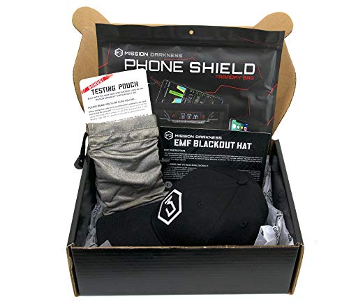 Mission Darkness EMF Blackout Hat and Phone Shield Bundle - EMF Protection and RF Shielding for Tech Lovers - Limited Ed