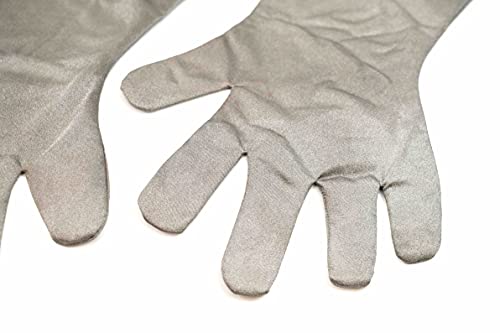 Mission Darkness TitanRF Faraday Gloves - Extra-Large Arm Length, Forensic Lab RF Shielding Gloves, Device Screen Operat